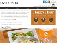 Tablet Screenshot of ovenandvine.com